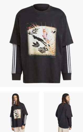 Adidas x Korn Long Sleeve Graphic Shirt | Size SMALL | 30th Anniversary NWT