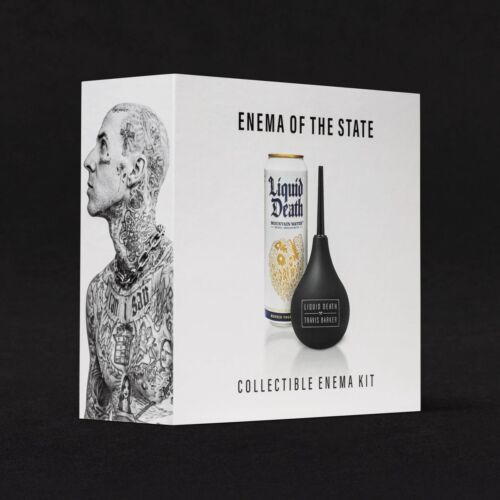 Travis Barker x Liquid Death Enema of the State Collectible Enema Kit 🔥