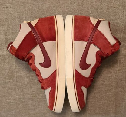 Nike Dunk High LR Team University Red 487924-660 Mens 13 FITS LIKE 11.5