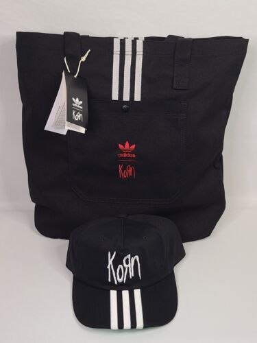 Adidas x Korn 30th Anniversary Tote Bag + Korn x Adidas Snapback Hat Bundle 🔥