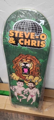 Steve-O & Chris Pontius Wildboyz Signed Deck AUTOGRAPHED! 8.25" MTV Skateboard🔥