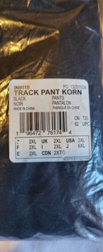 Adidas x KoRn Track Pants Black | Size XXL | IN9110 NWT Ships FAST! 2XL RaRe!🔥