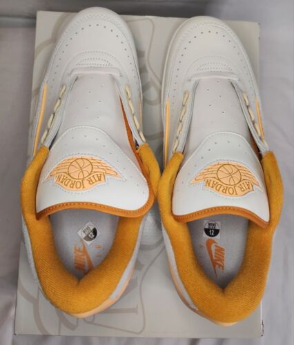 Air Jordan 2 Retro Low Melon Tint Mens Size 12 Brand New Off-White Orange Cream