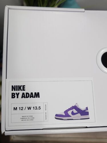 Nike Dunk Low By You Court Purple | Mens Size 12 | Nike ID White Black Blueberry