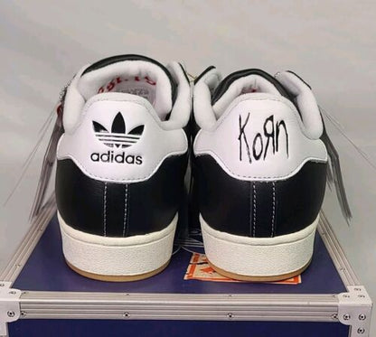 Korn x Adidas Superstar Black Gum | Mens Sz 12 | 30th Anv Red Pick + Purp Laces!