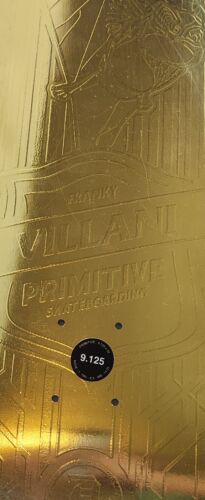 RaRe Primitive Franky Villani Gold Foil Embossed Bat Skateboard Deck New Sealed