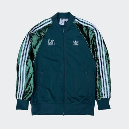 Adidas x Korn Green Sequin Jacket And Pants SET | Size LARGE | Only 900 Made!!