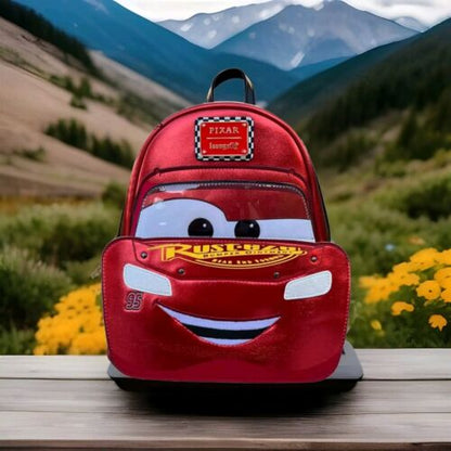 Loungefly Disney Pixar Cars Lightning McQueen Mini Backpack RARE! Ships FAST!!!