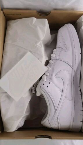 Nike SB Dunk Low Pro ISO Triple White | Mens Sz 12 | Orange Label NeW Skate Shoe