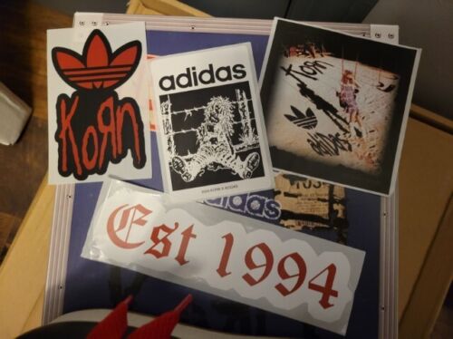 Adidas x Korn Adilette Slides | Mens Size 12 | Stickers, Guitar Pick, & Box! 🔥