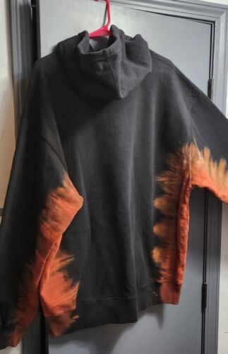 Supreme Bleached Hooded Sweatshirt Hoodie | Size XXL | Black Red Orange NWT! 🔥