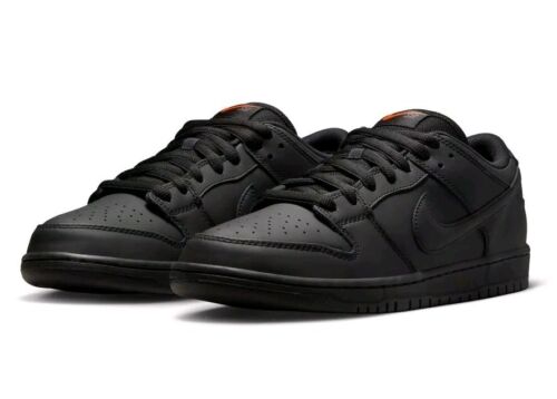 Nike SB Dunk Low Pro ISO Triple Black | Mens Sz 12 | Orange Label Skate Shoes 🔥