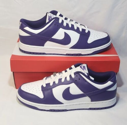 Nike Dunk Low Retro "Court Purple" | Mens Size 11.5 | White Purple Leather NEW