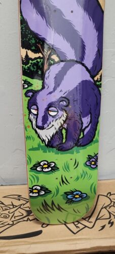 Strangelove 420 Skateboards Grandaddy Purple Skunk Deck Todd Bratrud Blue Stain