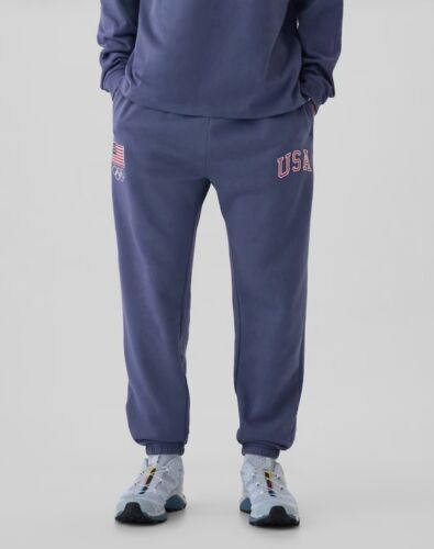 Gap x Team USA Olympic Hoodie & Joggers Set | Size MEDIUM | Washed Navy NWT 2024