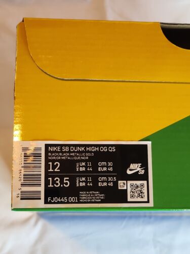 Nike SB Dunk High OG QS PawnShop Skate Co. Mens Size 12 Wear-Away Swoosh! NWB