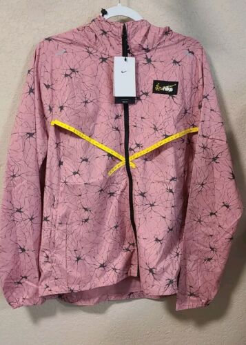 Sz Large - Nike Repel UV D.Y.E. Men's Running Windrunner Jacket | NWT Pink Black