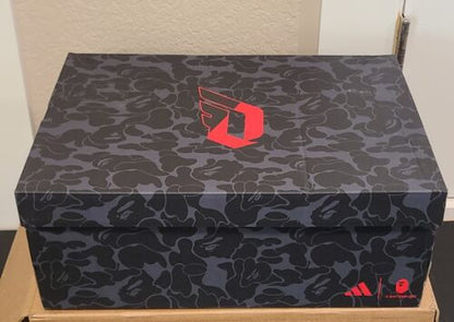 Bape x Dame 9 Adidas RED CAMO | Mens Sz 11.5 | 2024 Bathing Ape Basketball Shoes