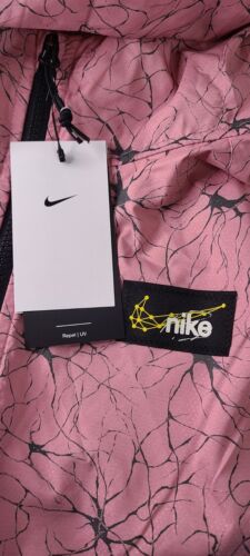 Sz Large - Nike Repel UV D.Y.E. Men's Running Windrunner Jacket | NWT Pink Black