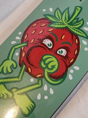 StrangeLove 420 "GLITTER RED" Strawberry Cough Deck 8.875 Super RaRe Skateboard