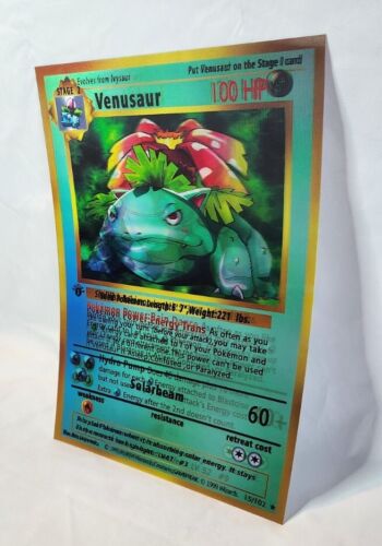 Pokemon Lenticular 3D Poster | 3 In 1 | Charizard - Blastoise - Venusaur NEW