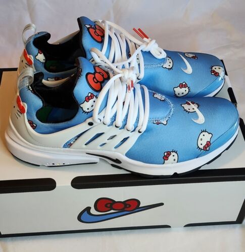 Nike X Sanrio Hello Kitty Air Presto QS Mens Size 12 University Blue Black White