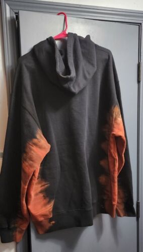 Supreme Bleached Hooded Sweatshirt Hoodie | Size XXL | Black Red Orange NWT! 🔥