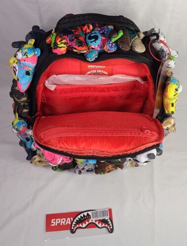 Sprayground Pack Of Real Plush Bears Runway Piece Backpack 40+ Bears SUPER RARE!