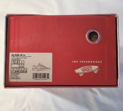 JFG Joe FreshGoods x VANS OG Style 36 Lx Pink Honeymoon Mens Size 12 Old Skool