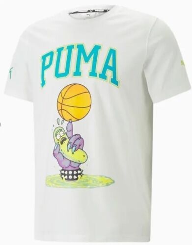 Puma LaMelo Ball Pickle Rick and Morty Tee Shirt Mens Size Large MB.01 MB.02 🔥