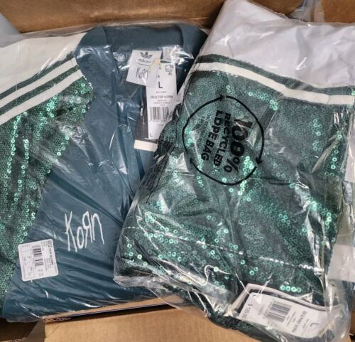 Adidas x Korn Green Sequin Jacket And Pants SET | Size LARGE | Only 900 Made!!