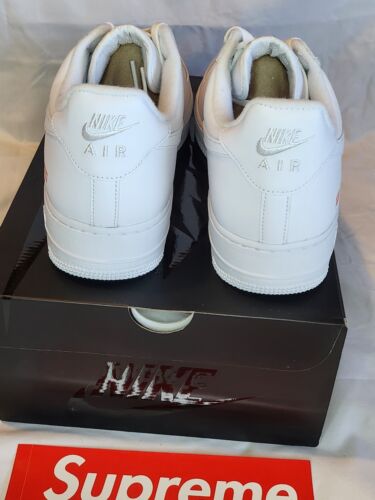 Mens Size 12 - Nike Air Force 1 Low x Supreme BoX LoGo WHITE 🔥 Brand New!!!