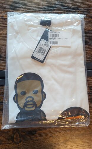 Bape x Adidas Dame Baby Milo Shirt | Sz LARGE | NWT A Bathing Ape WHITE TEE🔥