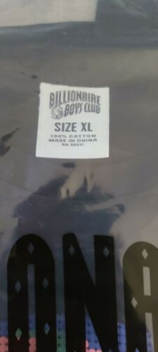 BILLIONAIRE BOYS CLUB BB Spectrum T-Shirt  BLACK STREET WEAR (NWT) XL