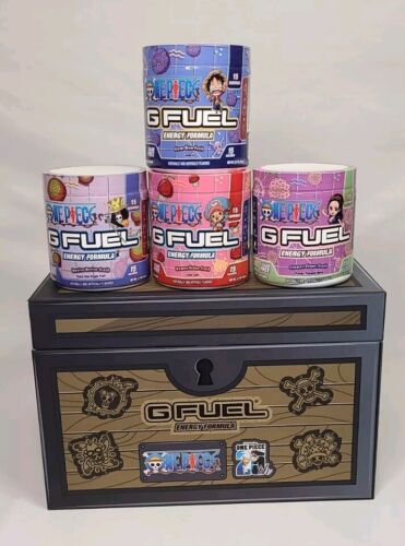 Gfuel x One Piece Treasure Chest Collectors Box | Devil Fruit Flavors Luffy Nico