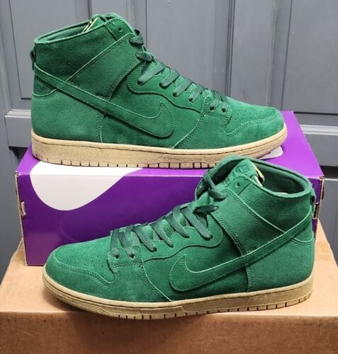 Nike SB Dunk High Pro Decon MENS SIZE 12 Gorge Green Deconstructed Craft Gum