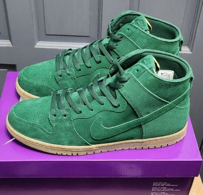 Nike SB Dunk High Pro Decon MENS SIZE 12 Gorge Green Deconstructed Craft Gum