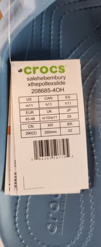 Crocs x Salehe Bembury Pollex Slide | Mens Size 11 | Ships FAST Blue Tashmoo NEW
