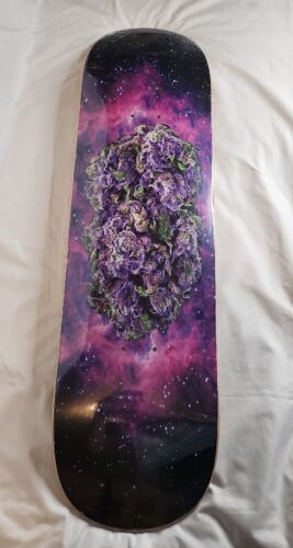 Strangelove 420 Skateboards COSMIC NUG Deck Art By Todd Bratrud Stoner Holiday Art