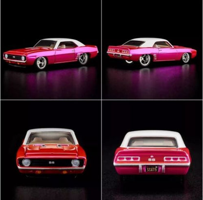 RLC Hot Wheels Collectors 1969 Chevy Camaro Pink SS Opening Hood RLC Exclusive!