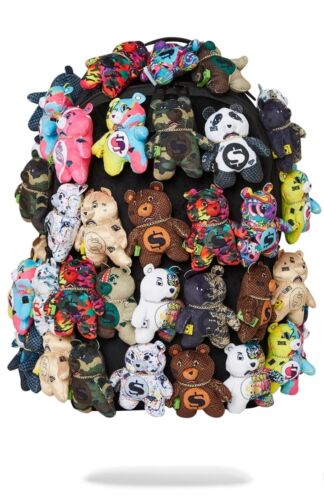 Sprayground Pack Of Real Plush Bears Runway Piece Backpack 40+ Bears SUPER RARE!