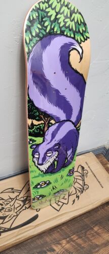 Strangelove 420 Skateboards Grandaddy Purple Skunk Deck Todd Bratrud Blue Stain