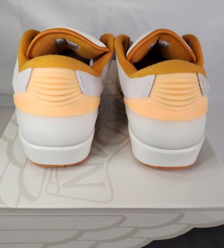 Air Jordan 2 Retro Low Melon Tint Mens Size 12 Brand New Off-White Orange Cream