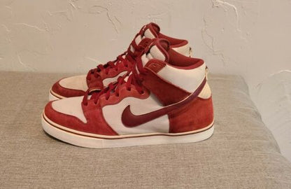 Nike Dunk High LR Team University Red 487924-660 Mens 13 FITS LIKE 11.5