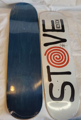 SIGNED Eric Koston STOVE Deck Autographed Skateboard Blue Stain🔥