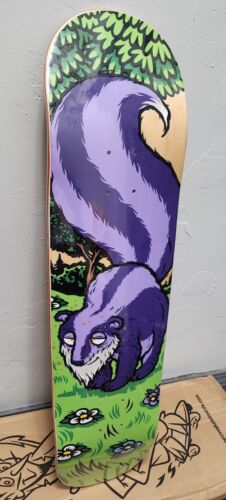 Strangelove 420 Skateboards Grandaddy Purple Skunk Deck Todd Bratrud Blue Stain