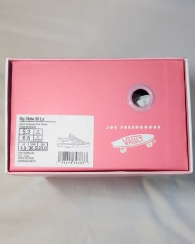 JFG Joe FreshGoods x VANS OG Style 36 Lx Pink Honeymoon Mens 5 / Womens Size 6.5