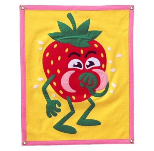 Strangelove Skateboard Oxford Pennant Handmade Strawberry Cough Wool Flag SUPER RARE!!!