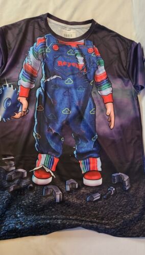 Thank You x Chucky Buddy Doll T-Shirt Mens Sz LARGE Skate Horror Halloween Reyes