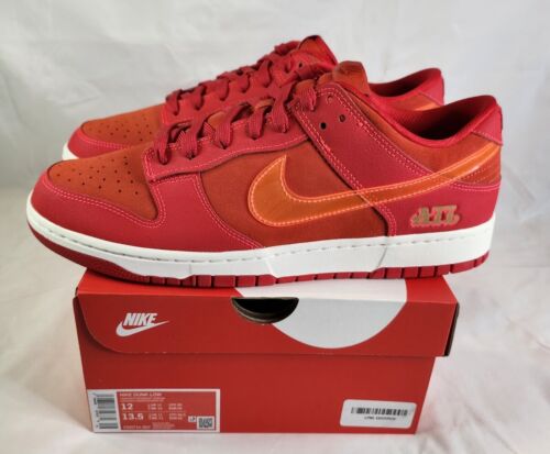 Nike Dunk Low ATL Atlanta | Mens Size 12 | University Red Bright Crimson HOT🔥